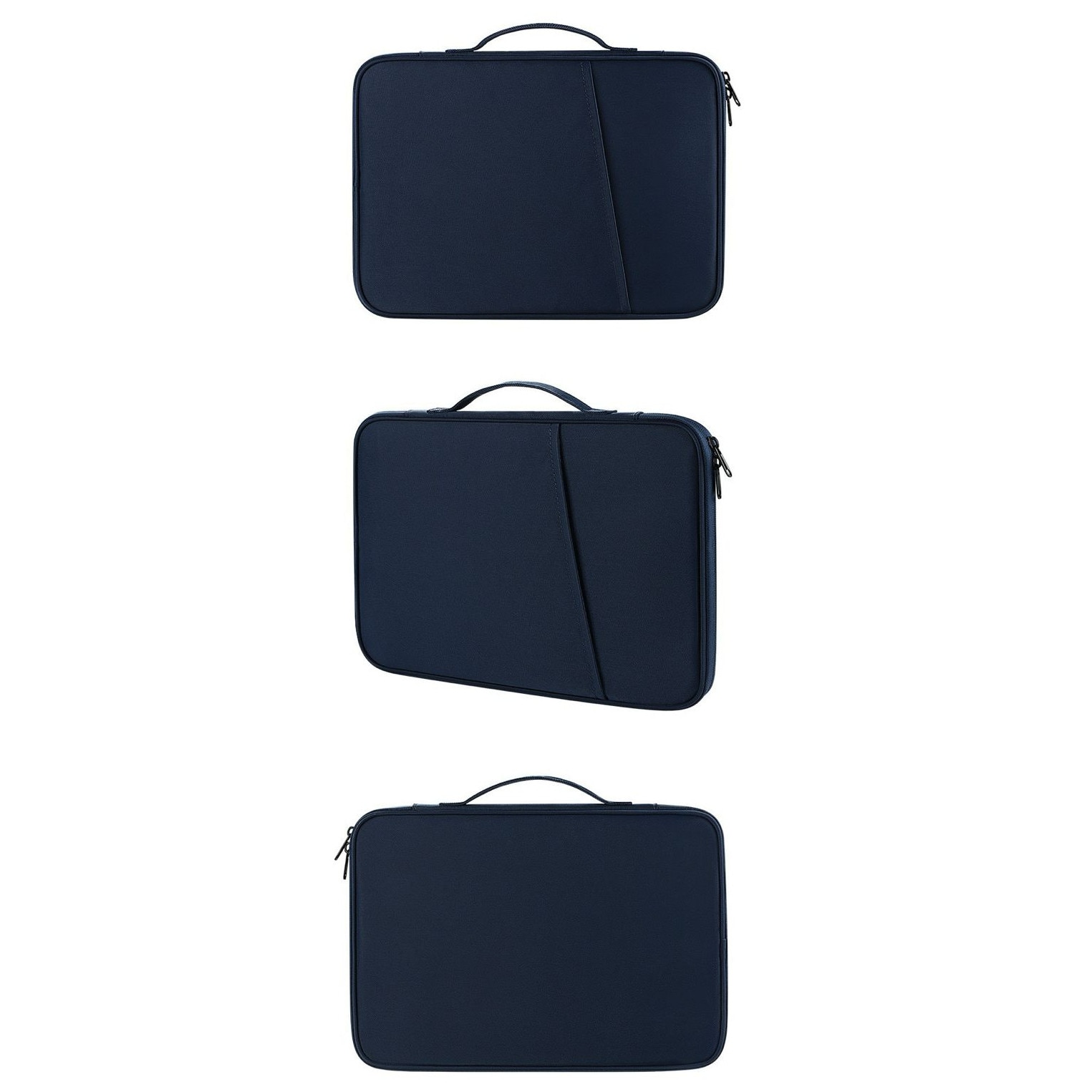 Husa tableta/laptop 12.9 inch, Nylon, Slim, Compatibilitate Universala, Rezistenta la uzura si socuri, Albastru