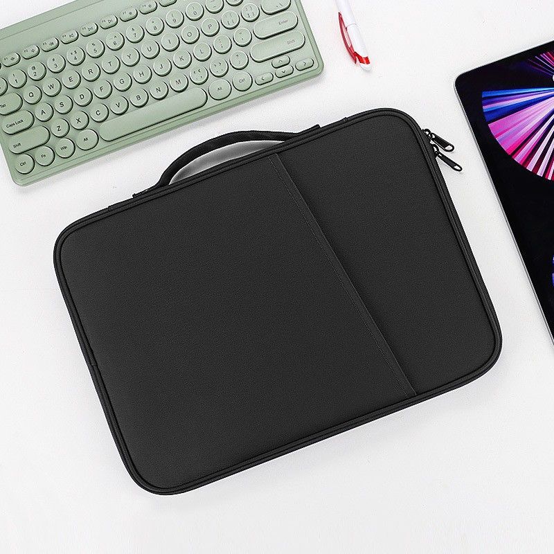 Husa tableta/laptop 12.9 inch, Nylon, Slim, Compatibilitate Universala, Rezistenta la uzura si socuri, Negru
