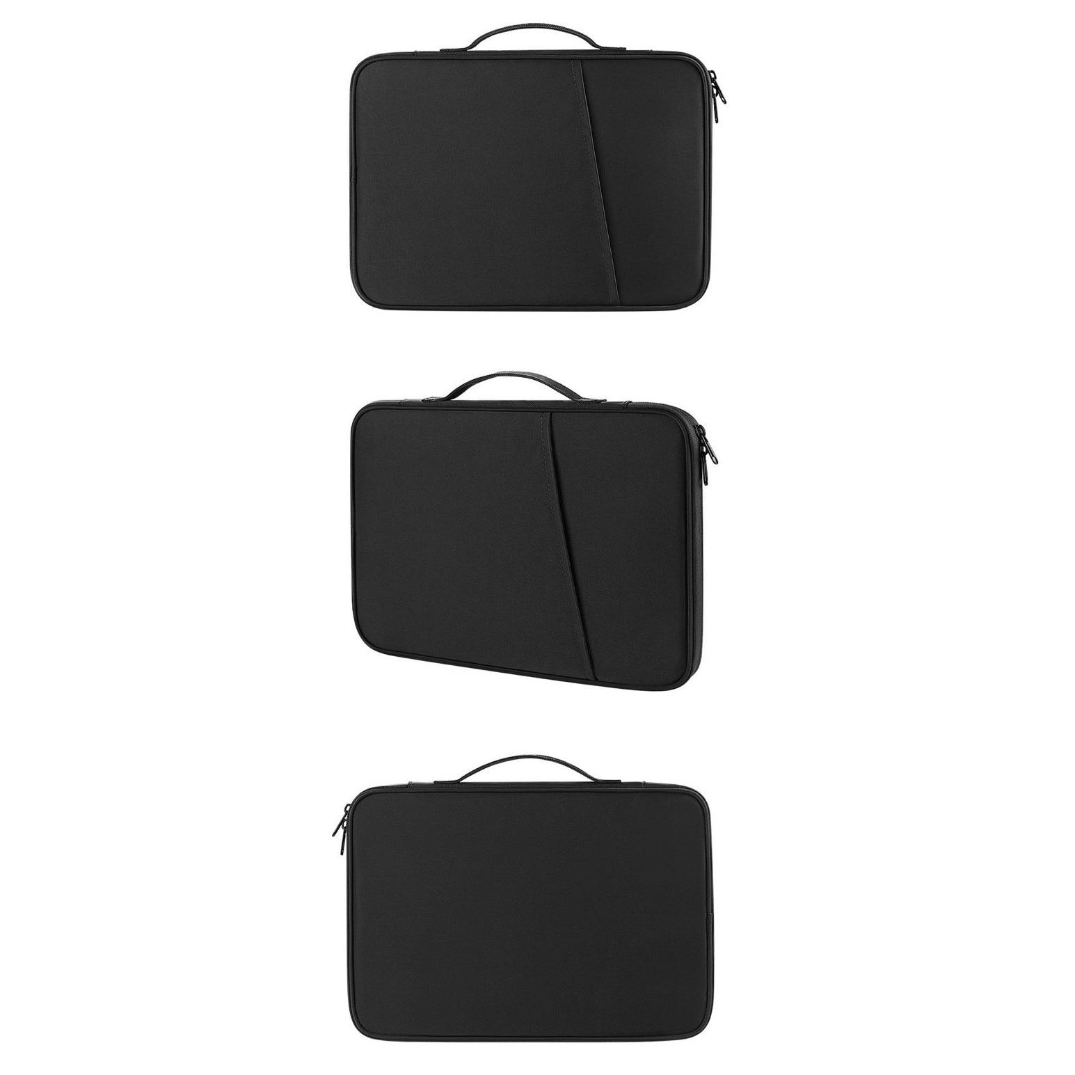 Husa tableta/laptop 12.9 inch, Nylon, Slim, Compatibilitate Universala, Rezistenta la uzura si socuri, Negru