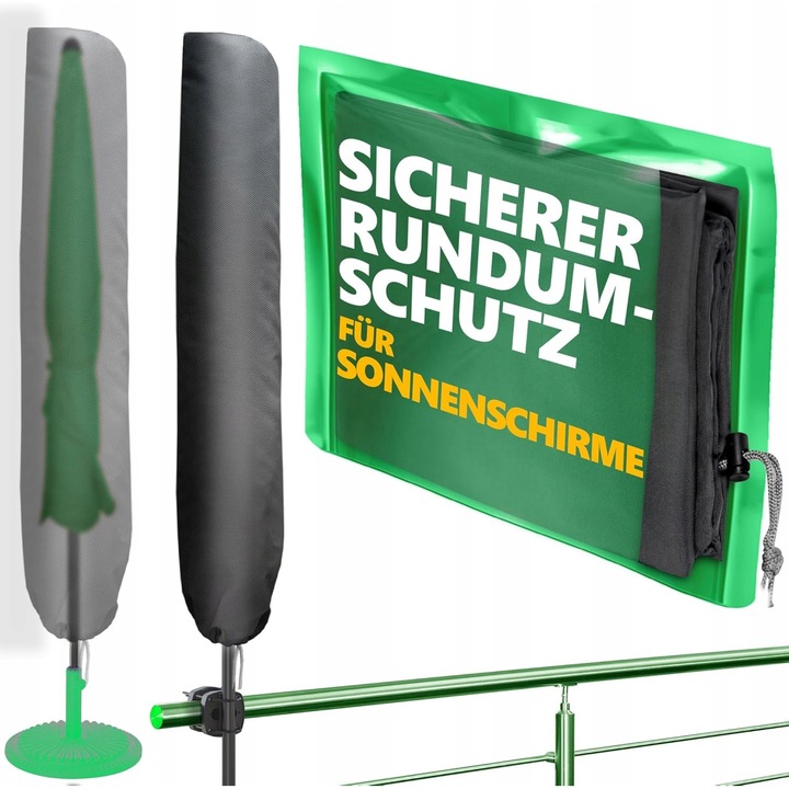 Husa de protectie, pentru umbrele, 200 cm, impermeabila, rezistenta la UV, pentru balcon si gradina