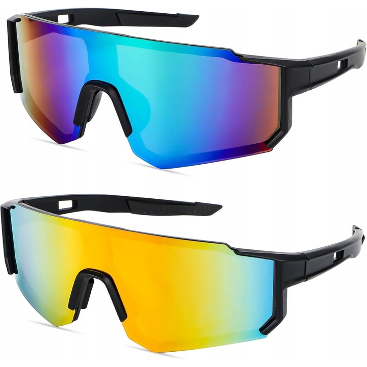 Ochelari sportivi pentru barbati, UV400, 30g, ajustabili, multicolor