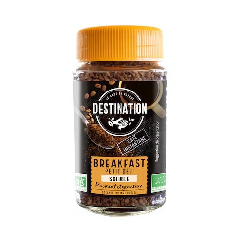 Cafea solubila breakfast destination, eco, 100g