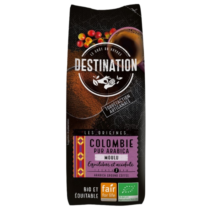 Cafea macinata colombia destination, eco, 250g