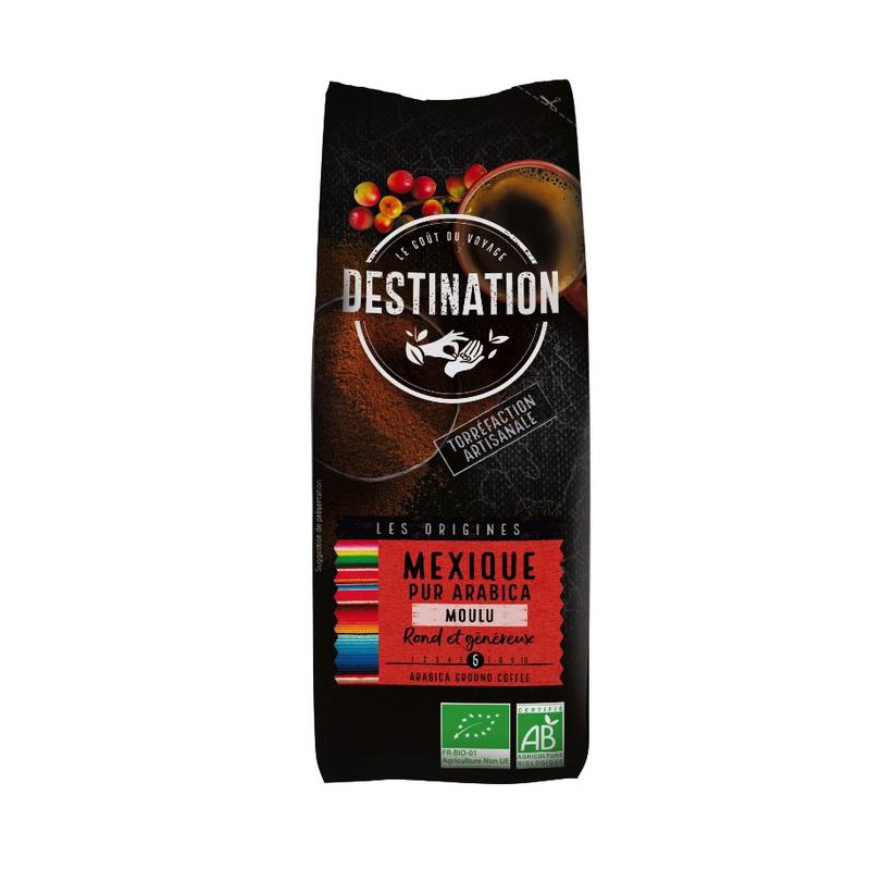 Cafea macinata pur arabica origini mexic destination, eco, 250g