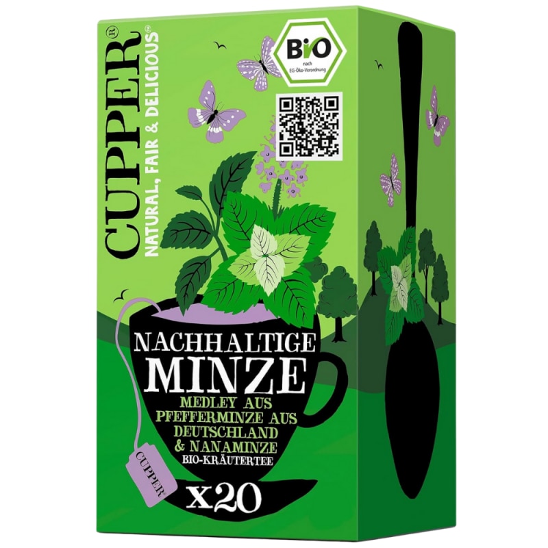 Ceai infuzie menta germana cupper, eco, 30g