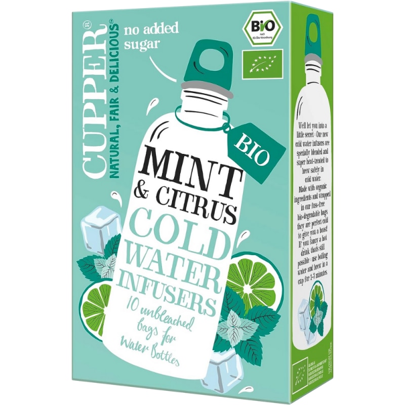 Ceai infuzie rece menta citrice cupper, eco, 27g