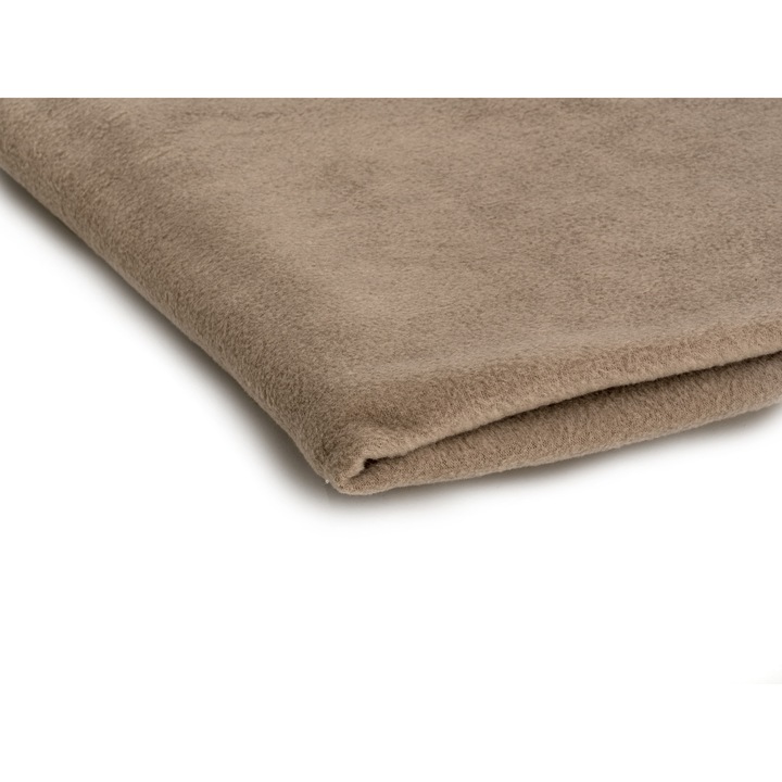 Fleece kötött anyag 300g/m², Bézs szín, 100% poliészter, Méretek: 50cm x 155cm