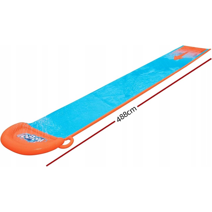 Tobogan copii 488cm, set, rezistent, colorat, pentru gradina, cu apa