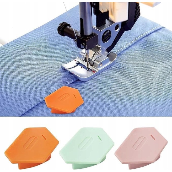 Prowadnica magnetica pentru masina de cusut, ABS, dimensiuni ideale pentru suvite lungi, usor de instalat