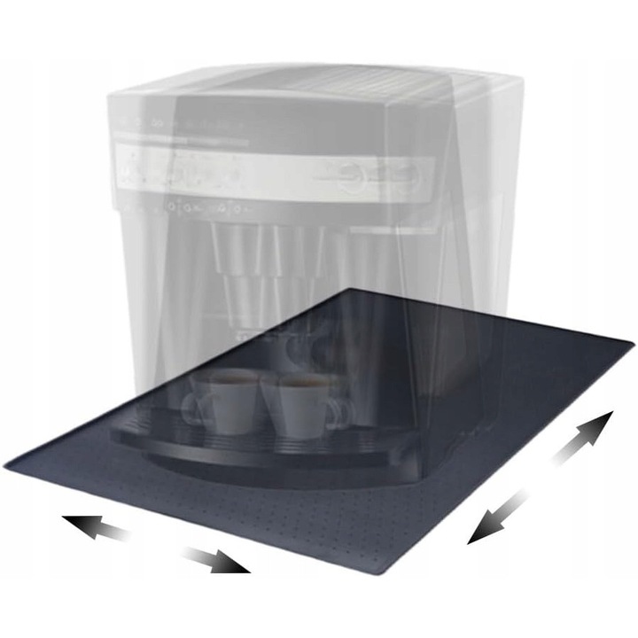 Mata siliconica universala pentru espressoare, 48x30cm, protectie impotriva apei si temperaturii, usor de curatat