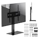 Suport TV universal Maclean, pentru dulap RTV, suport, max. 40kg, max. VESA 400x400, reglare inaltime si unghi, pentru TV 32-65", MC-124