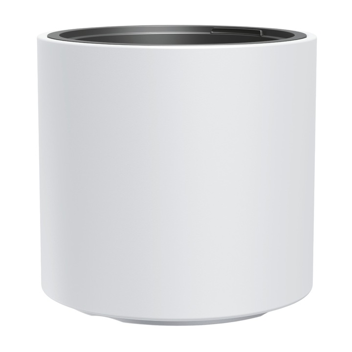 Саксия Prosperplast Heos, мразоустойчива, бяла, 29x30см