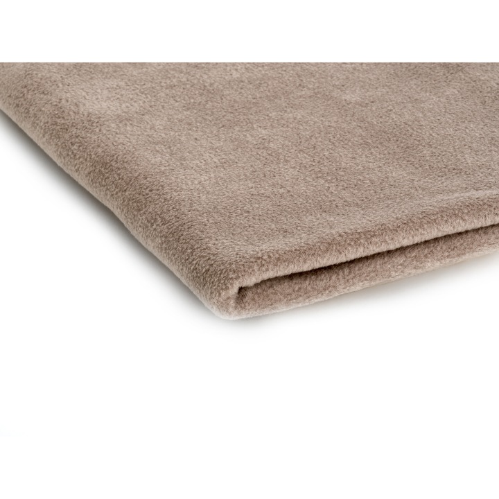 Fleece kötöttáru, 300 g/m², Cappuccino szín, 100% Poliészter, Méretek 50cm x 155cm