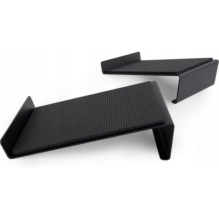 Set 2 Stative pentru Monitoare Audio, Etterr, Metalice, Negru, Stabilitate Optimizata