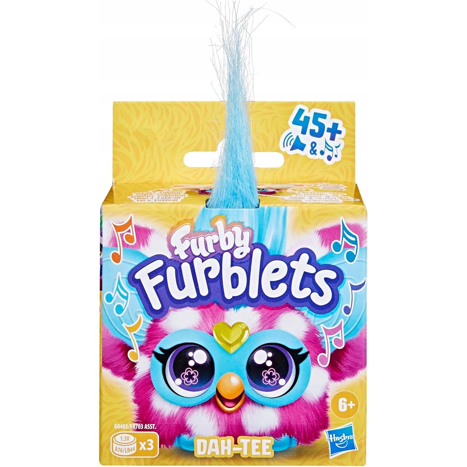 Mini jucarie interactiva Furby Furblet Ree-Mix, muzica hip-hop, 5