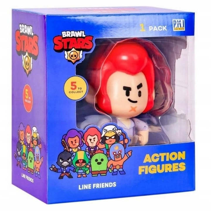 Brawl Stars Colt figura, 11cm, gyűjthető készlet, mozgatható, gyerekeknek