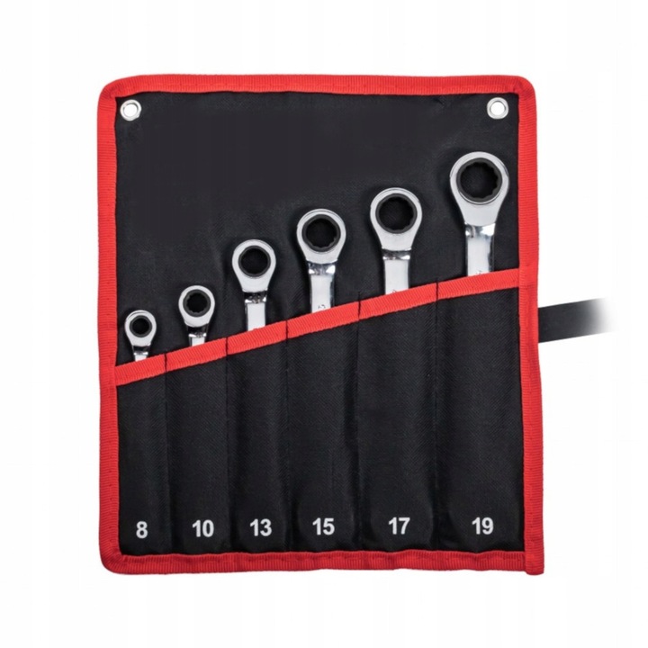 Set chei plasko-oczkowe DBautomotive 6 elemente 8x19mm, etui material