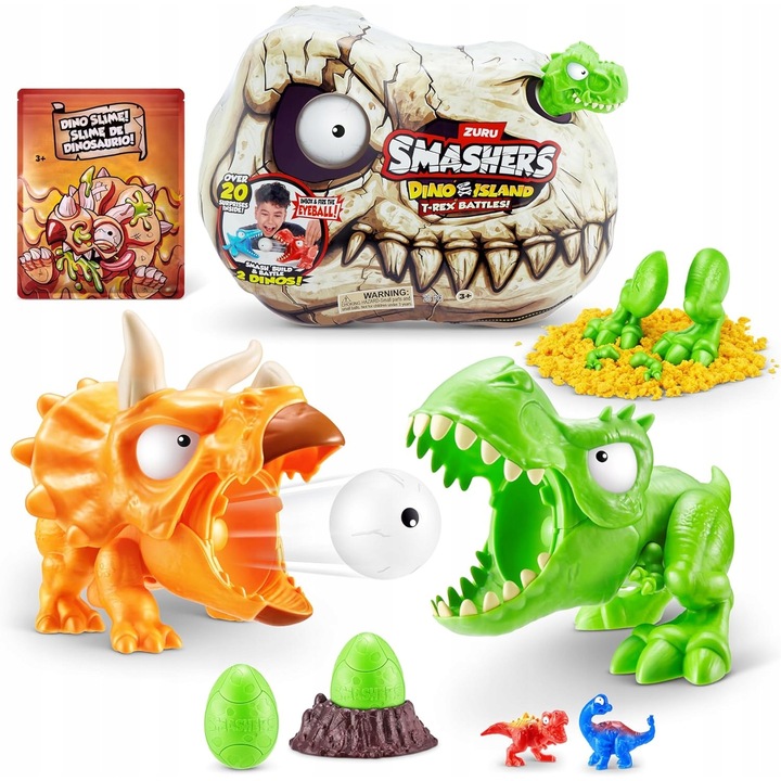 Set Jocuri Dinozaur, 25 surprize, diverse mini figurine, multicolor