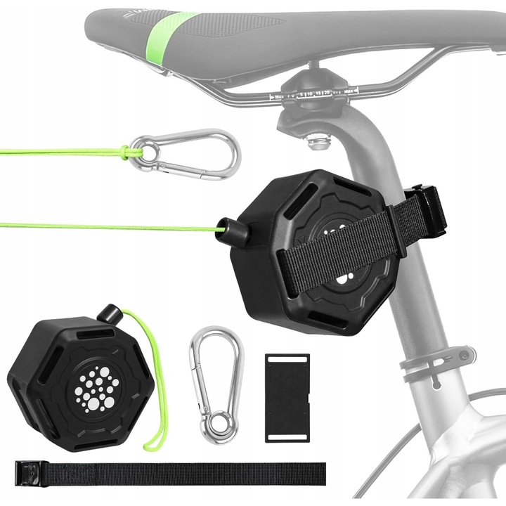 Franghie de remorcare pentru bicicleta, 2,5 m, material elastic, set de prindere, pentru copii