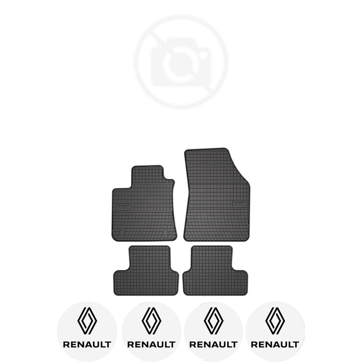 Set covorase presuri RENAULT MEGANE IV din 2015-2019, auto, din cauciuc thermoplastic, 4 Stickere auto cu RENAULT