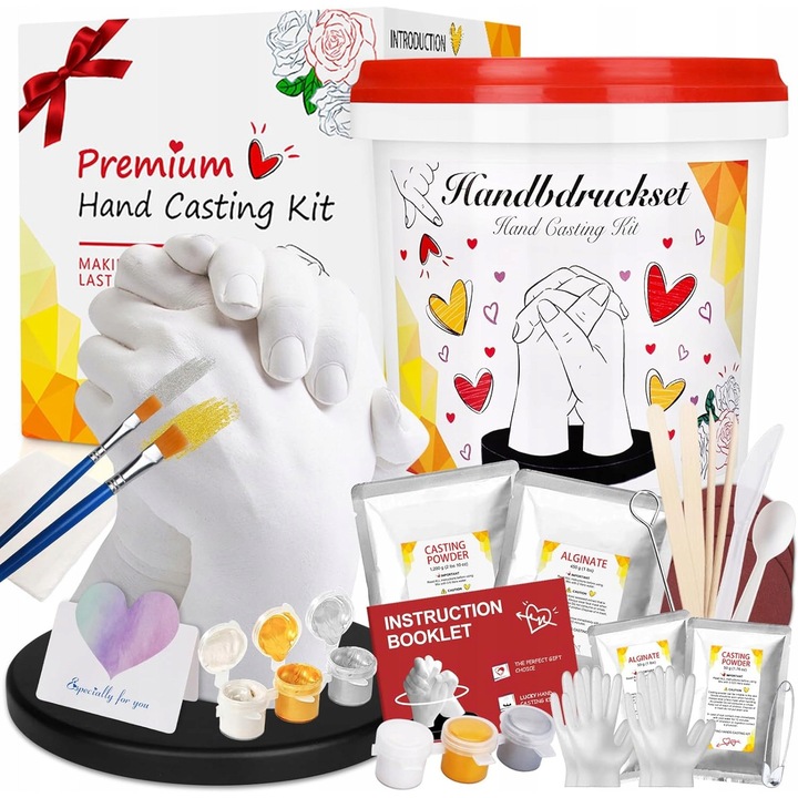 Zestaw de formare pentru cupluri, sculptura maini, multicolor, 30x45cm