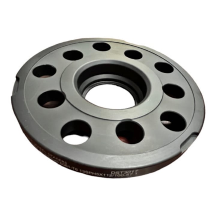 Distantier jante auto idealSTORE Prindere 5x112, Grosime 13mm negru, Centrare 57.1 mm, rezistent la socuri, uzura si coroziune