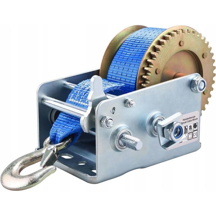 Sistem de tragere manuala, 1130 kg, curea 10 m, ergonomic, 2 viteze, 19x10 cm