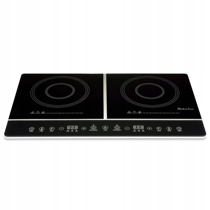 Elektromos főzőlap, Electroline, 102I modell, 2 főzőzóna, 3400W, 590x355x43mm