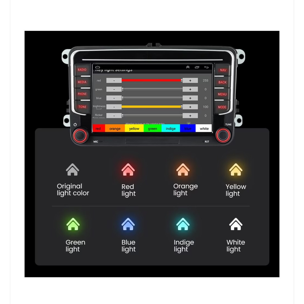 Navigatie VW Golf Polo Passat b7 b6 SEAT leon Skoda, Ecran 7 inch, Android 13, Carplay, 2GB RAM + 32 GB ROM, Aplicatii, Waze, Wi Fi, Usb, Bluetooth [8]