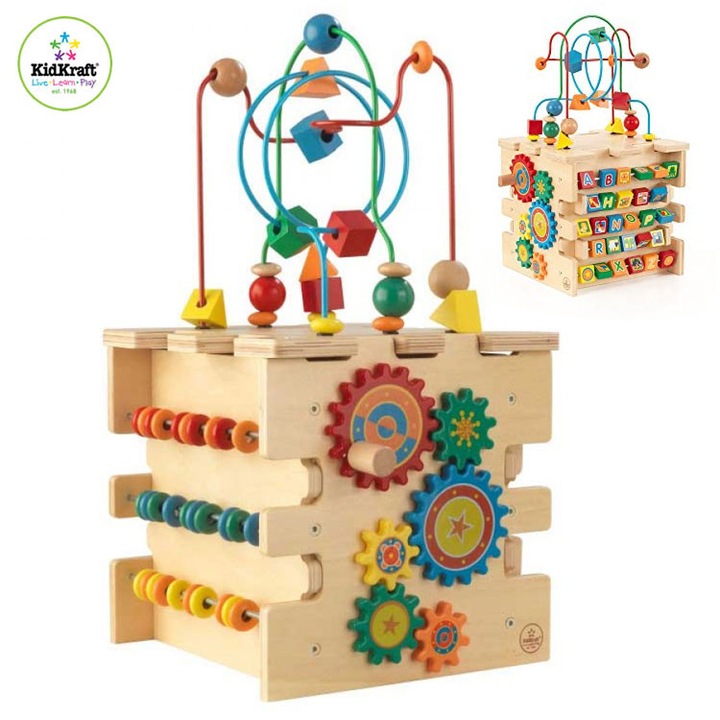 Детско дървено кубче лабиринт, KidKraft, 63298
