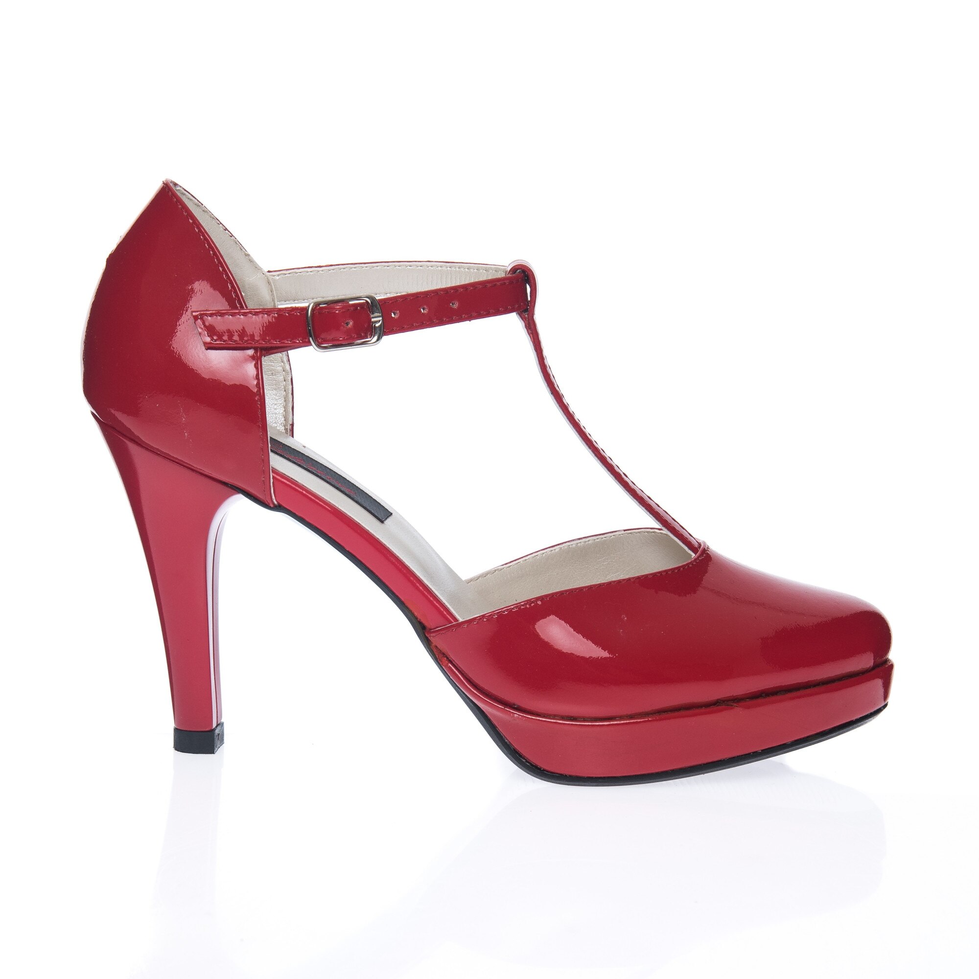 Sandale dama din piele naturala - Rosu Lac - D11 RL