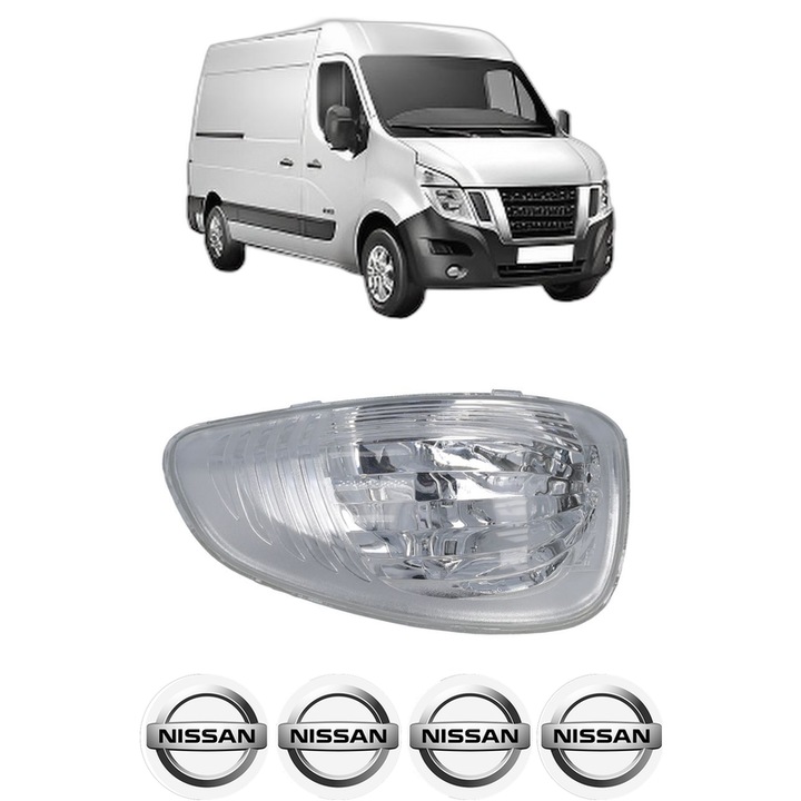 Indicator oglinda Partea Stanga NISSAN NV400 Van (X62, X62B) din 2011-2020, Auto, Blic, 4 Stickere auto cu NISSAN