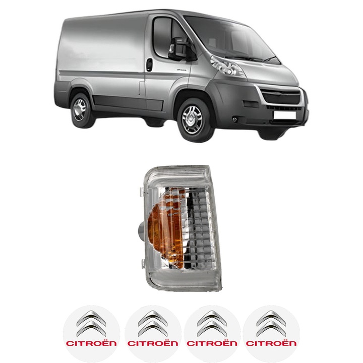 Indicator oglinda Partea Dreapta CITROEN JUMPER II Van din 2006-2023, Auto, Blic, 4 Stickere auto cu CITROEN