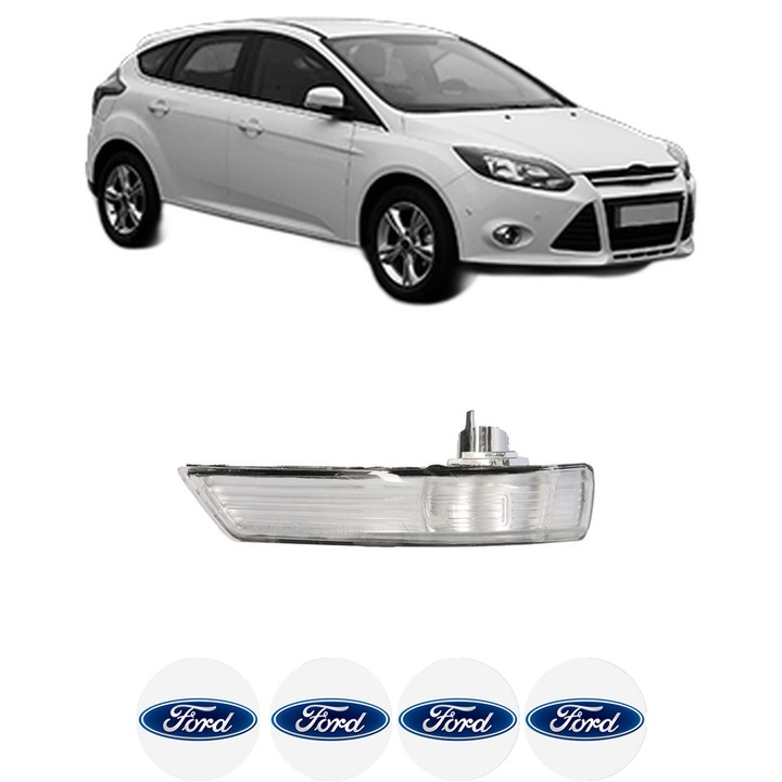 Indicator oglinda Fata Stanga FORD FOCUS III Hatchback Van din 2011-2020, Auto, Blic, 4 Stickere auto cu FORD