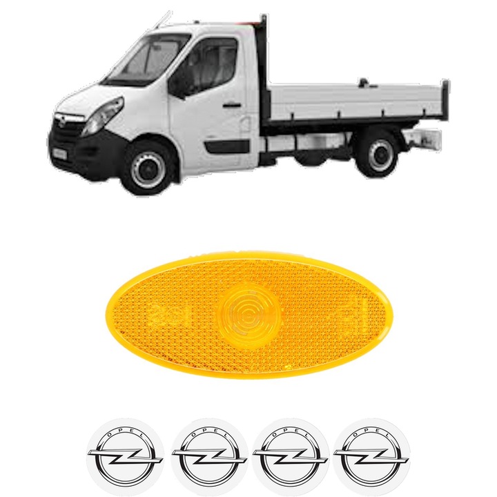 Lumina de clarificare Partea Dreapta / Stanga OPEL MOVANO B Platform/Chassis (X62) din 2010-2019, Auto, Blic, 4 Stickere auto cu OPEL