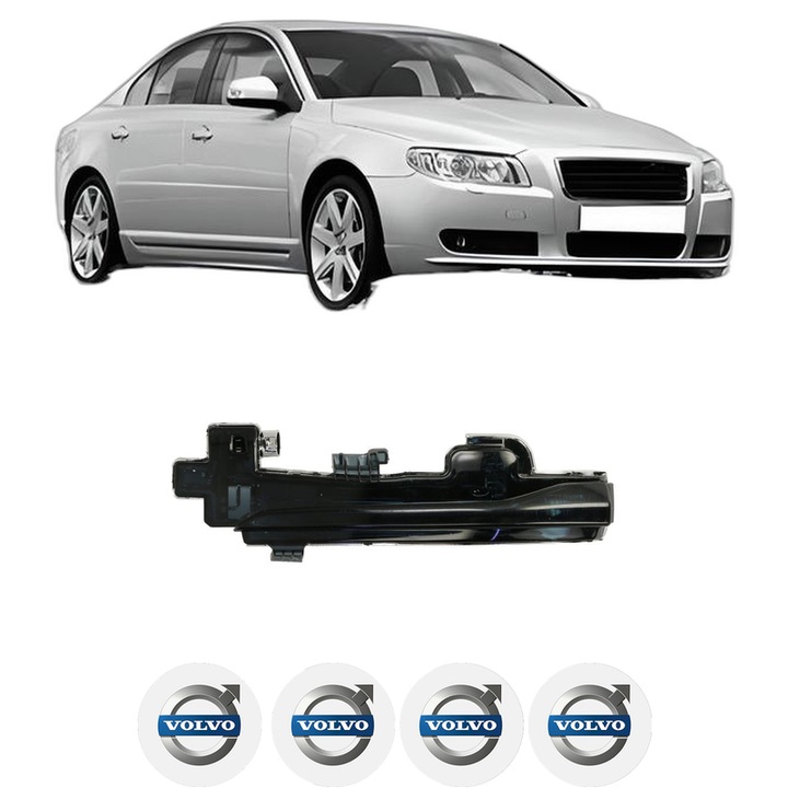 Indicator oglinda Partea Stanga VOLVO S80 II (124) din 2006-2016, Auto, Blic, 4 Stickere auto cu VOLVO