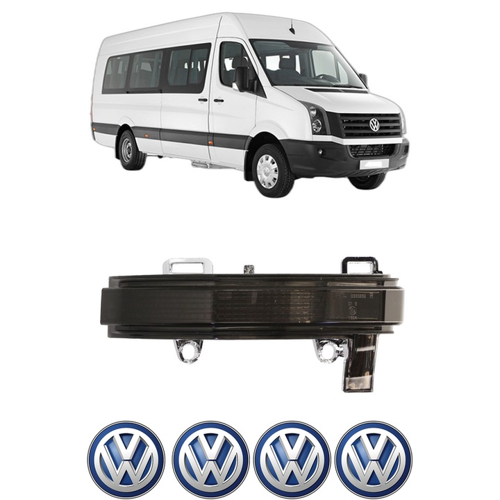 Indicator oglinda Partea Dreapta Volkswagen CRAFTER Bus (SYI, SYJ) din 2016-2024, Auto, Blic, 4 Stickere auto cu Volkswagen