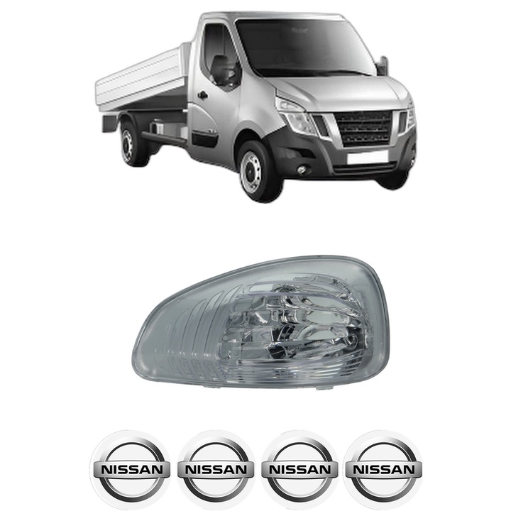 Indicator oglinda Partea Dreapta NISSAN NV400 Platform/Chassis (X62, X62B) din 2011-2020, Auto, Blic, 4 Stickere auto cu NISSAN