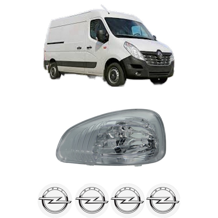 Indicator oglinda Partea Dreapta OPEL MOVANO B Van (X62) din 2010-2019, Auto, Blic, 4 Stickere auto cu OPEL