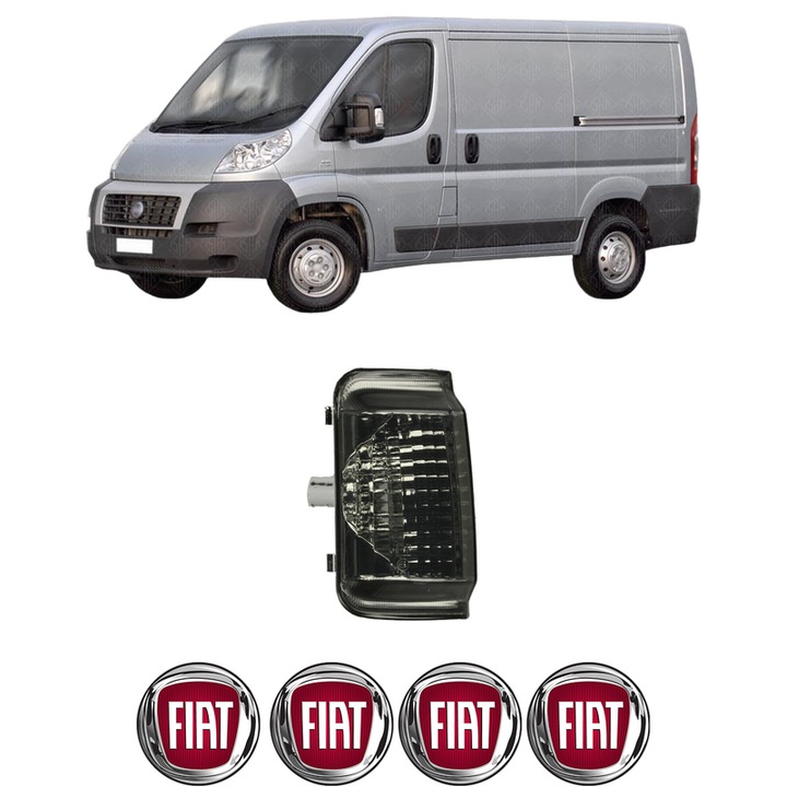 Indicator oglinda Partea Dreapta FIAT DUCATO Van (250_) din 2006-2023, Auto, Blic, 4 Stickere auto cu FIAT