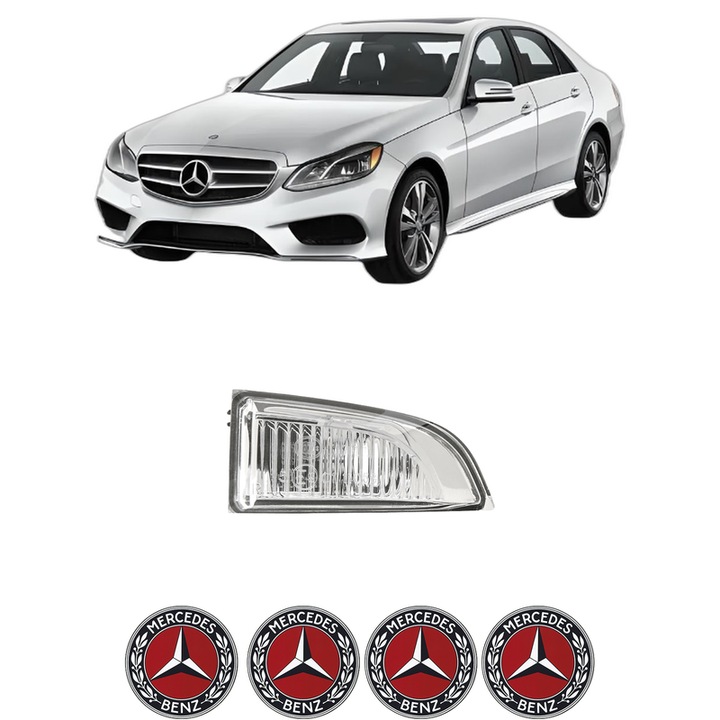 Indicator oglinda Partea Dreapta MERCEDES-BENZ E-CLASS (W213) din 2016-2023, Auto, Blic, 4 Stickere auto cu MERCEDES-BENZ