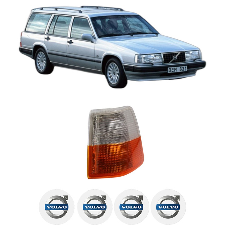 Semnalizator Fata Stanga VOLVO 940 II Estate (945) din 1994-1998, Auto, Depo, 4 Stickere auto cu VOLVO