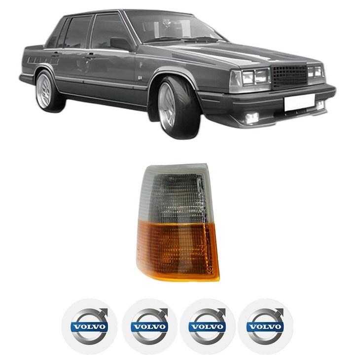 Semnalizator Fata Dreapta VOLVO 740 (744) din 1983-1992, Auto, Depo, 4 Stickere auto cu VOLVO
