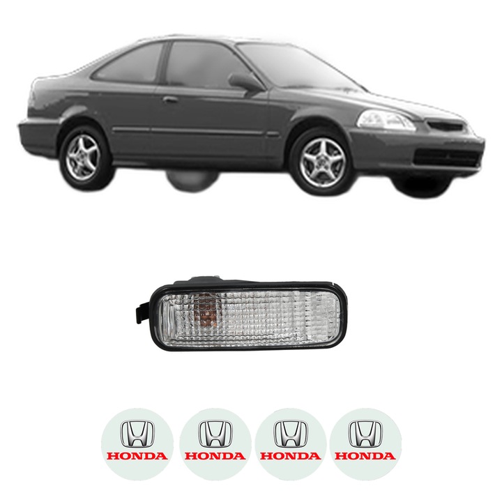 Semnalizator Partea Dreapta HONDA CIVIC VI Saloon (EJ, EK, SO) din 1995-2001, Auto, Depo, 4 Stickere auto cu HONDA