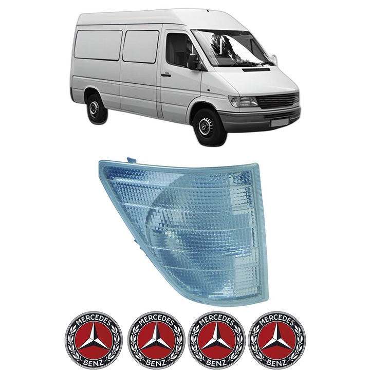 Semnalizator Fata Dreapta MERCEDES-BENZ SPRINTER 4-t Van (B904) din 1995-2006, Auto, Depo, 4 Stickere auto cu MERCEDES-BENZ