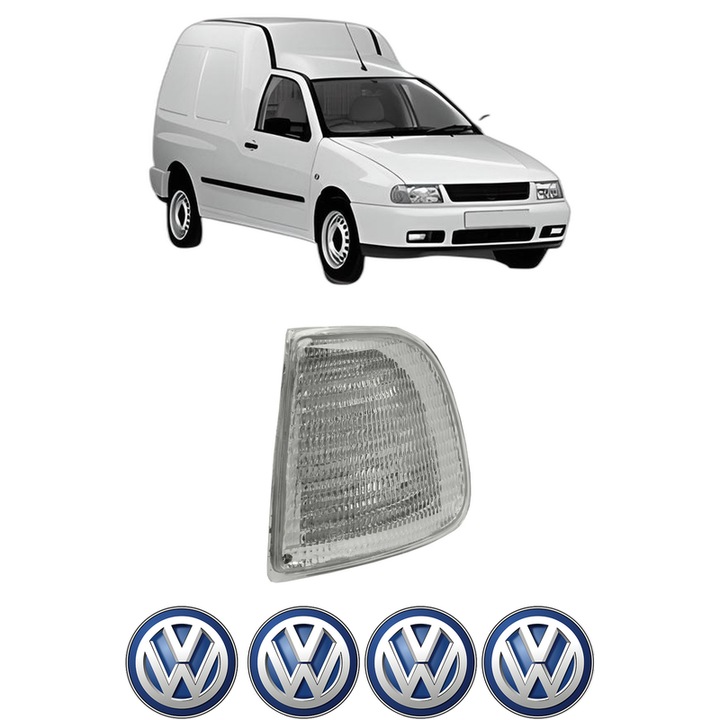 Semnalizator Fata Stanga Volkswagen CADDY II Box Body/MPV (9K9A) din 1995-2004, Auto, Depo, 4 Stickere auto cu Volkswagen