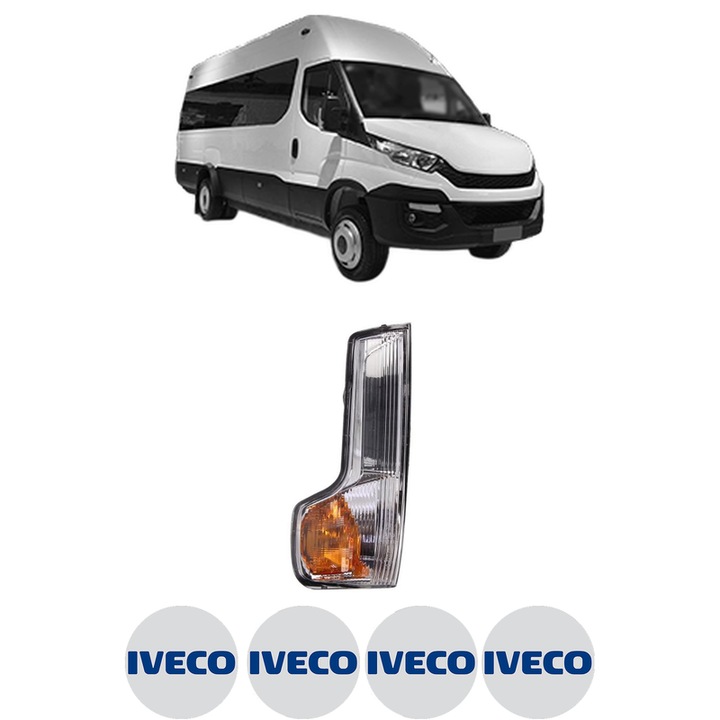 Indicator oglinda Partea Stanga IVECO DAILY VI Bus din 2014-2021, Auto, Blic, 4 Stickere auto cu IVECO