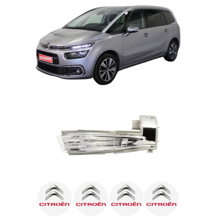 Indicator oglinda Partea Dreapta CITROEN GRAND C4 SPACETOURER (3A_, 3E_) din 2018-2019, Auto, Blic, 4 Stickere auto cu CITROEN