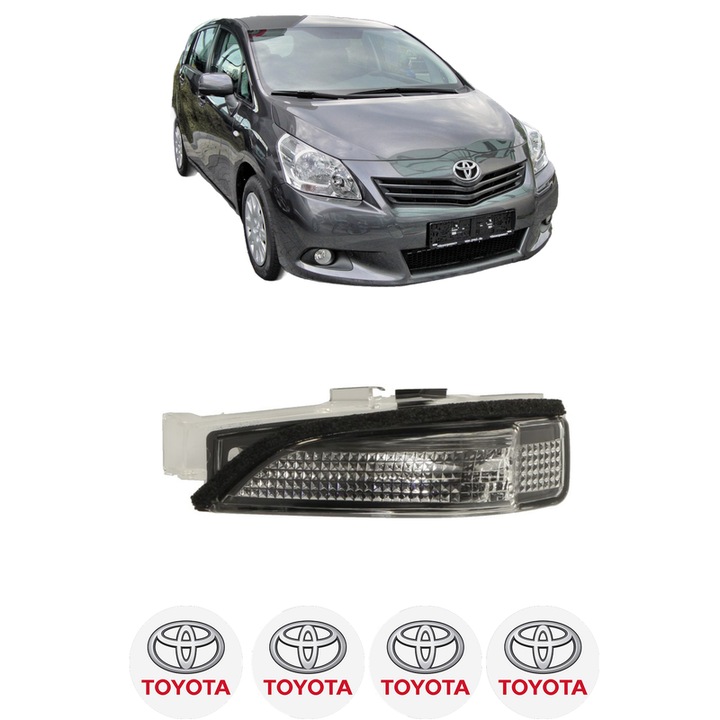 IndicatorOglinda Stanga TOYOTA VERSO VAN (_R2_) din 2009-2018, Auto, Blic, 4 Stickere auto cu TOYOTA
