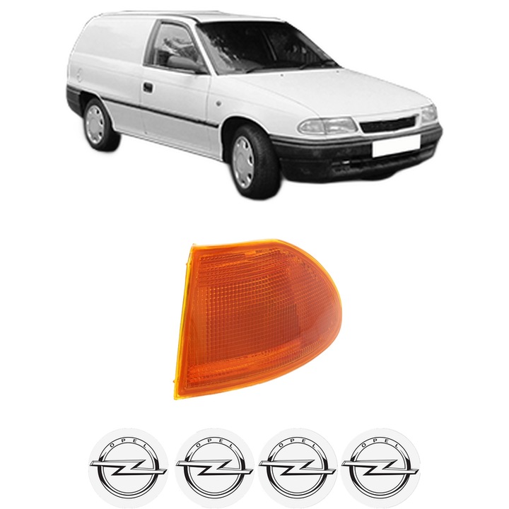 Semnalizator Fata Stanga OPEL ASTRA F Estate Van (T92) din 1991-1999, Auto, Depo, 4 Stickere auto cu OPEL